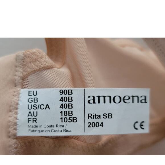 Amoena Rita SB 2004 Wire-Free Bra 40B + MaxTara Silicone Breast Forms Mastectomy - Picture 4 of 12